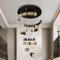 Black Crystal chandelier - Finch House for dining room view 1
