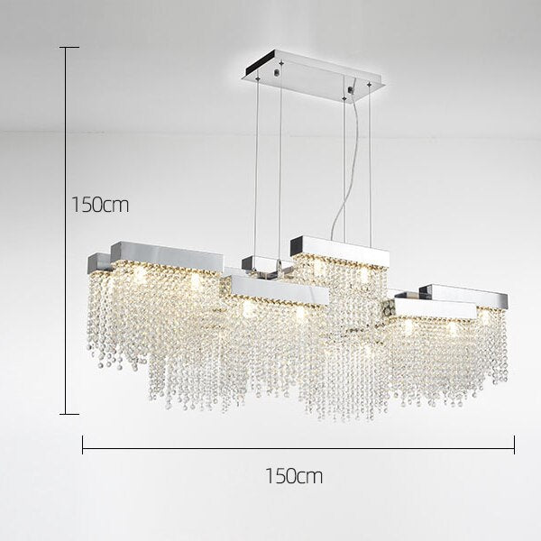 Crystal chandelier - Zora Bay for dining room view 8