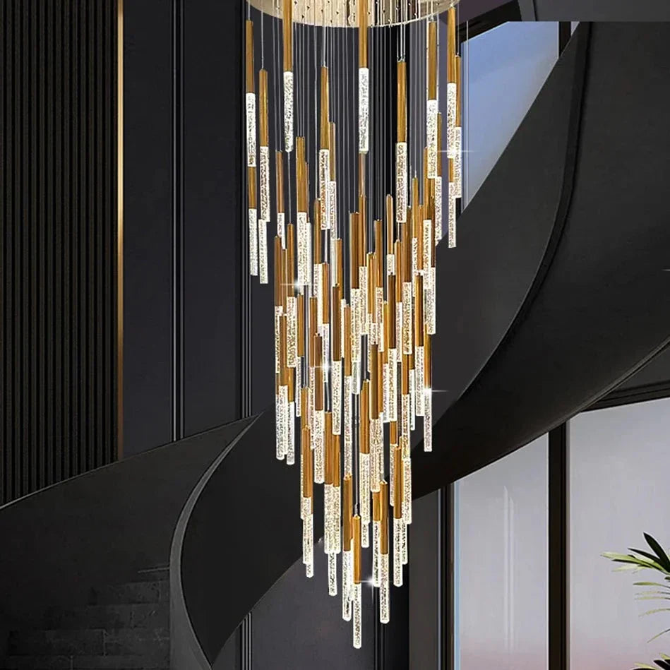 White Crystal chandelier - Sabine Bay for dining room view 1