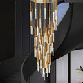 White Crystal chandelier - Sabine Bay for dining room view 1