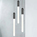 Black Acrylic Linear chandelier - Viana Bay for dining room view 2