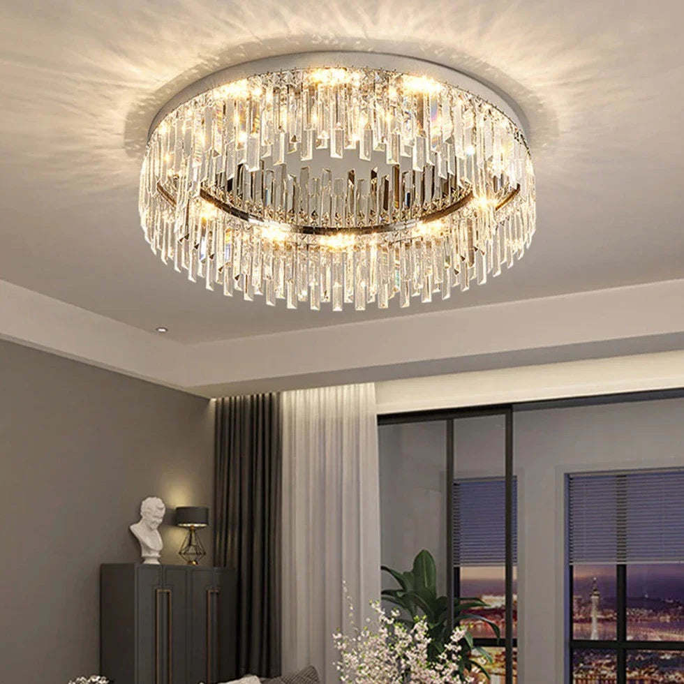 Clear Crystal chandelier - Xara Bay for dining room view 4