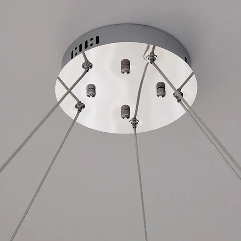 Clear Crystal Round chandelier - Kestrel Lane for dining room view 6