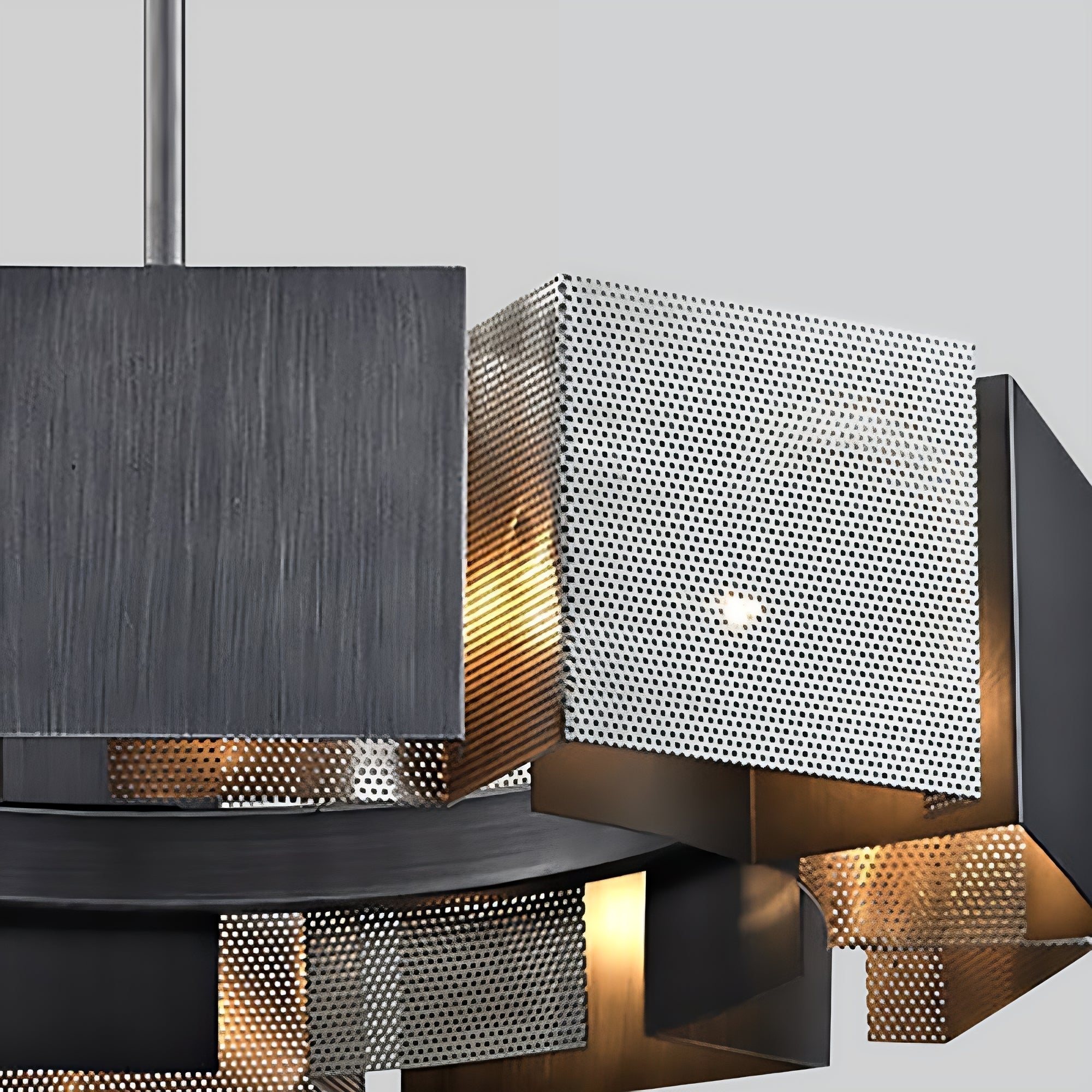 Steel Round chandelier - Ivara Bay for dining room view 6