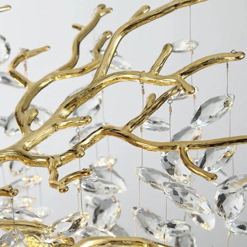Clear Steel chandelier - Vesper Lane for dining room view 2