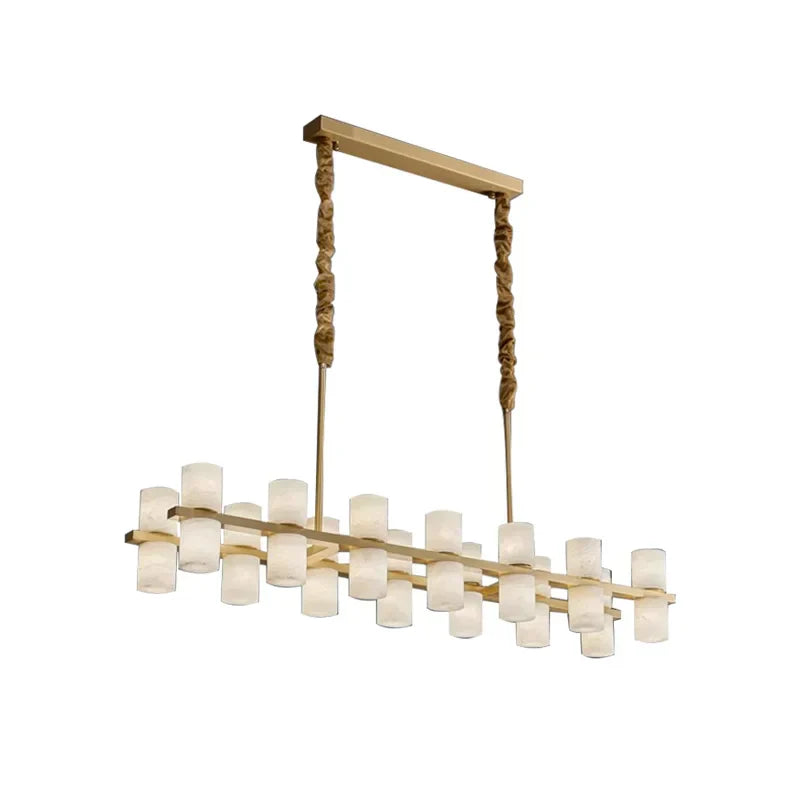 White Metal chandelier - Nysa House for dining room view 11