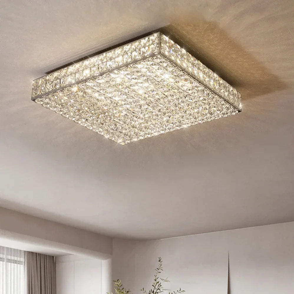 Clear Crystal chandelier - Faye Lane for dining room view 3