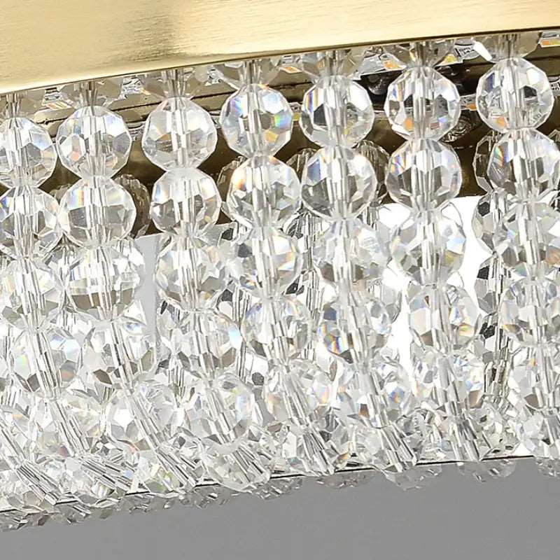 Gold Crystal Tiered chandelier - Quinn House for dining room view 4
