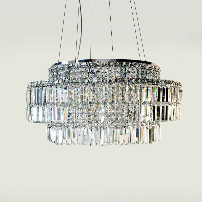 Clear Crystal chandelier - Clara Bay for dining room view 6