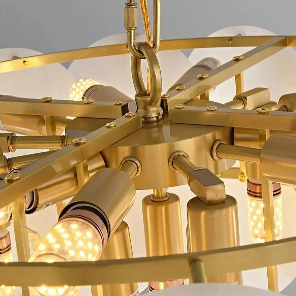 Brass Brass chandelier - Seren House for dining room view 4