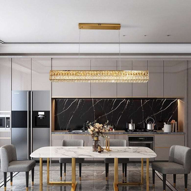 Clear Crystal chandelier - Esme Lane for dining room view 4