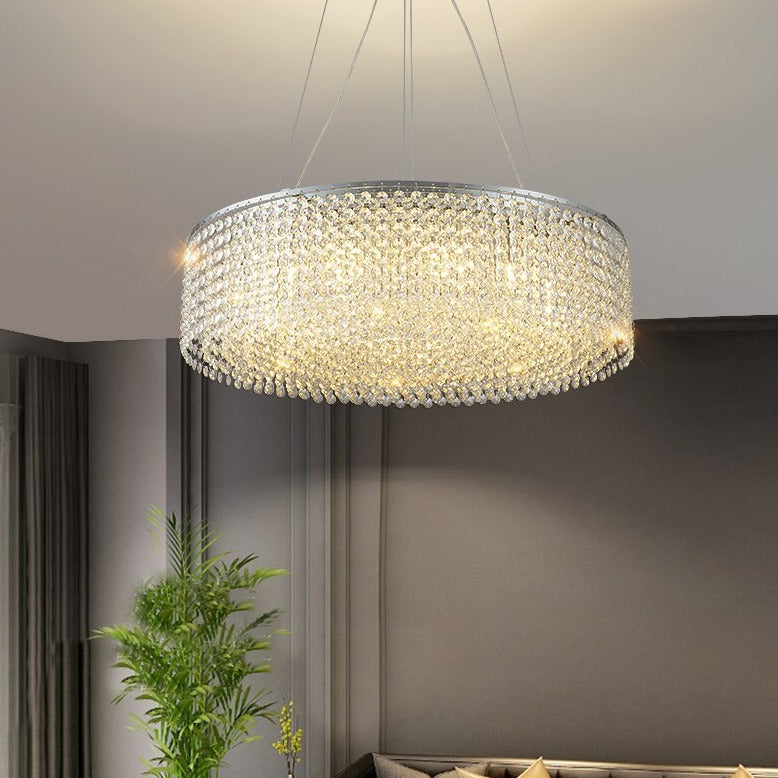 Clear Crystal chandelier - Faye Bay for dining room view 2