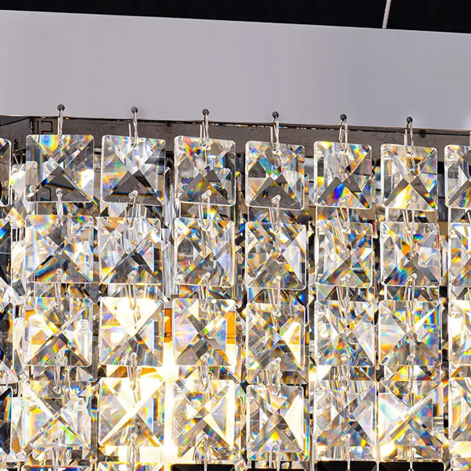 Gold Crystal chandelier - Linnea Bay for dining room view 4