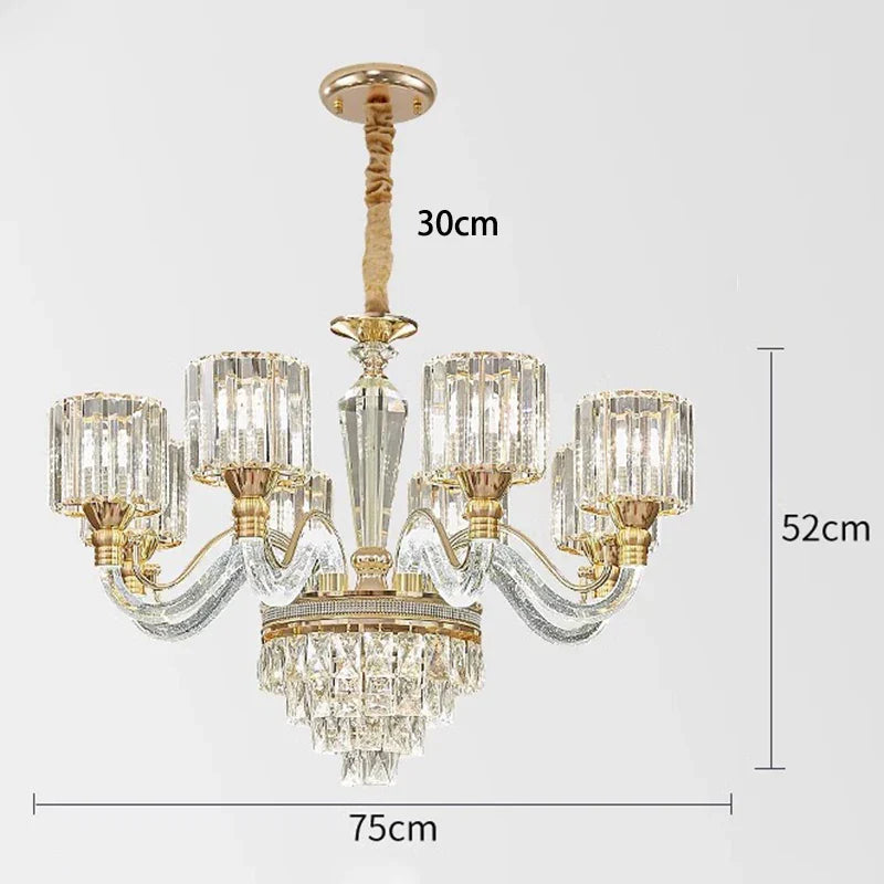 White Crystal chandelier - Winslow House for dining room view 14