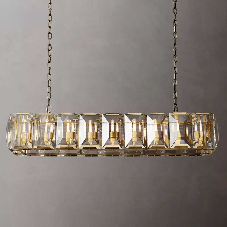 Black Crystal chandelier - Ilona Lane for dining room view 2