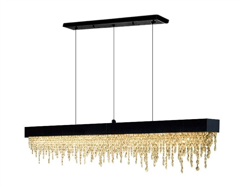 Black Crystal chandelier - Soren Lane for dining room view 10