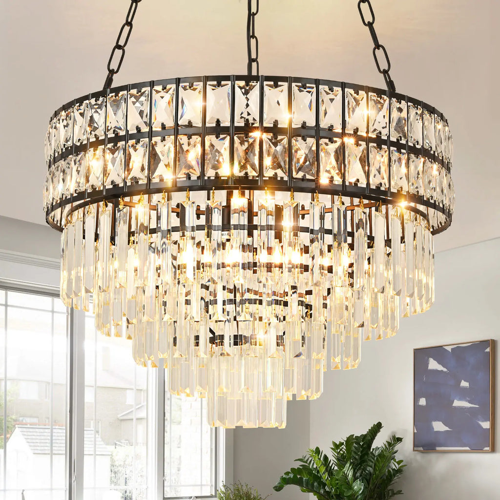 Crystal chandelier - Yule Bay for dining room view 2