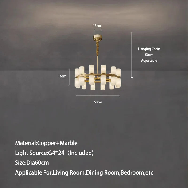 White Metal chandelier - Nysa House for dining room view 6