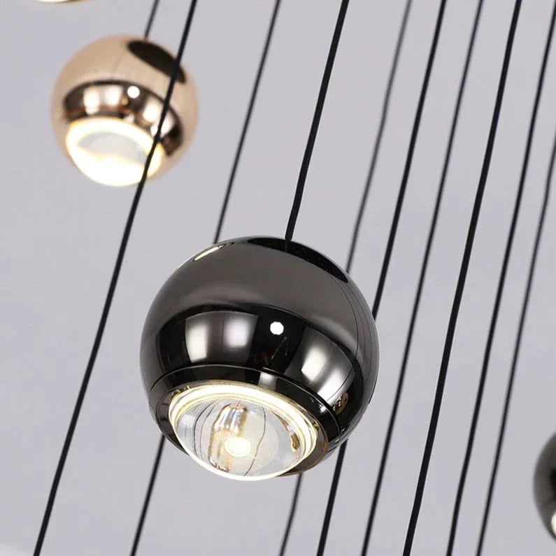Crystal Linear chandelier - Junia Lane for dining room view 4