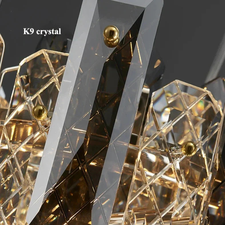 Crystal Round chandelier - Eden House for dining room view 6