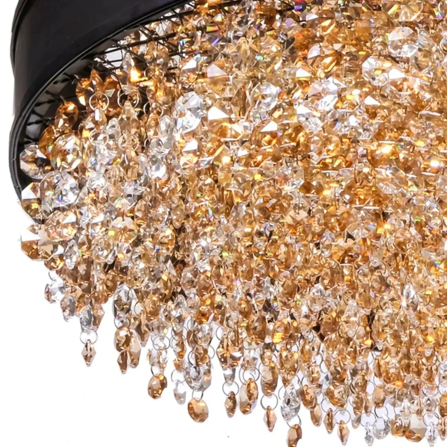 Black Crystal chandelier - Winslow Lane for dining room view 5