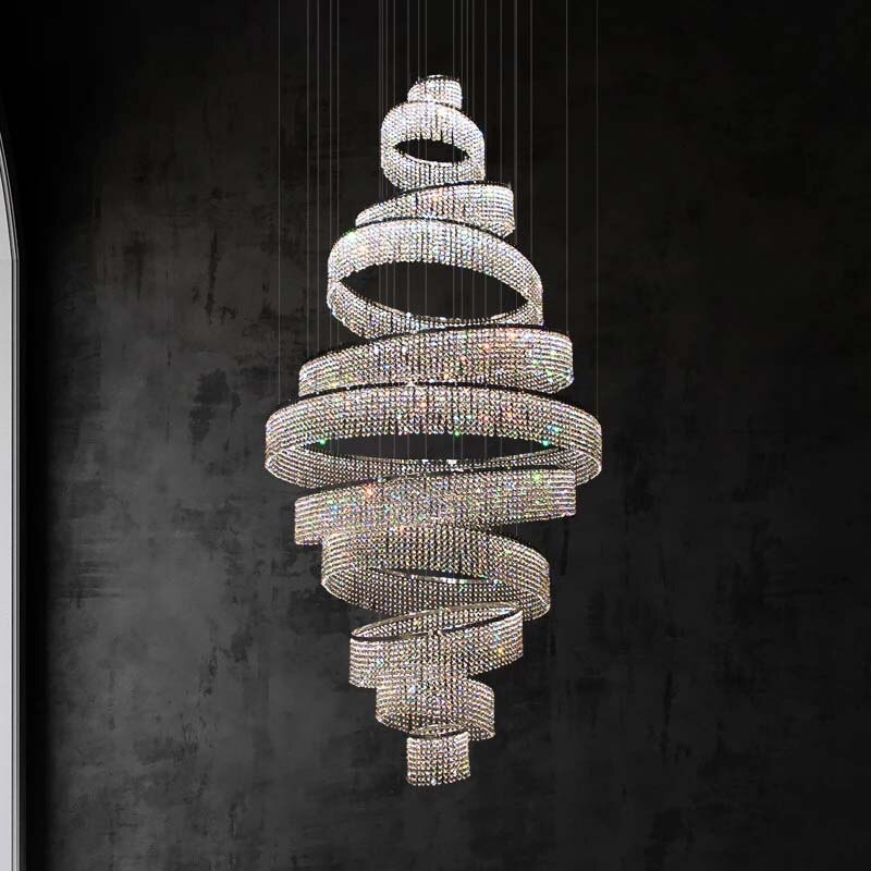 White Crystal chandelier - Viana House for dining room view 3