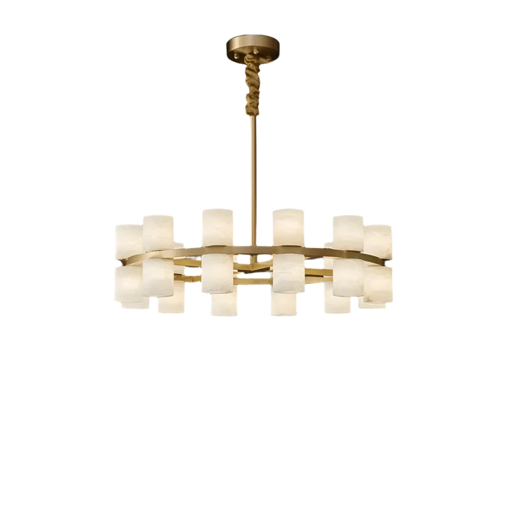 White Metal chandelier - Nysa House for dining room view 12
