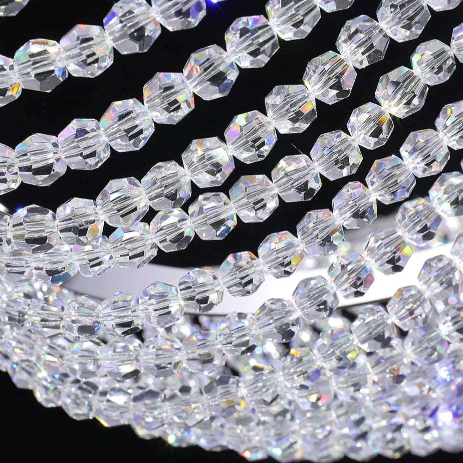 Clear Crystal chandelier - Mira Lane for dining room view 7