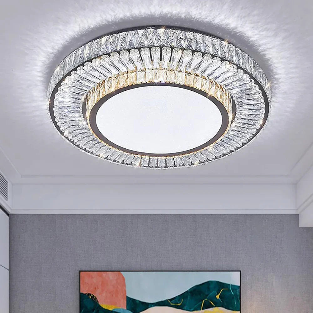 White Crystal chandelier - Jessa Bay for dining room view 4
