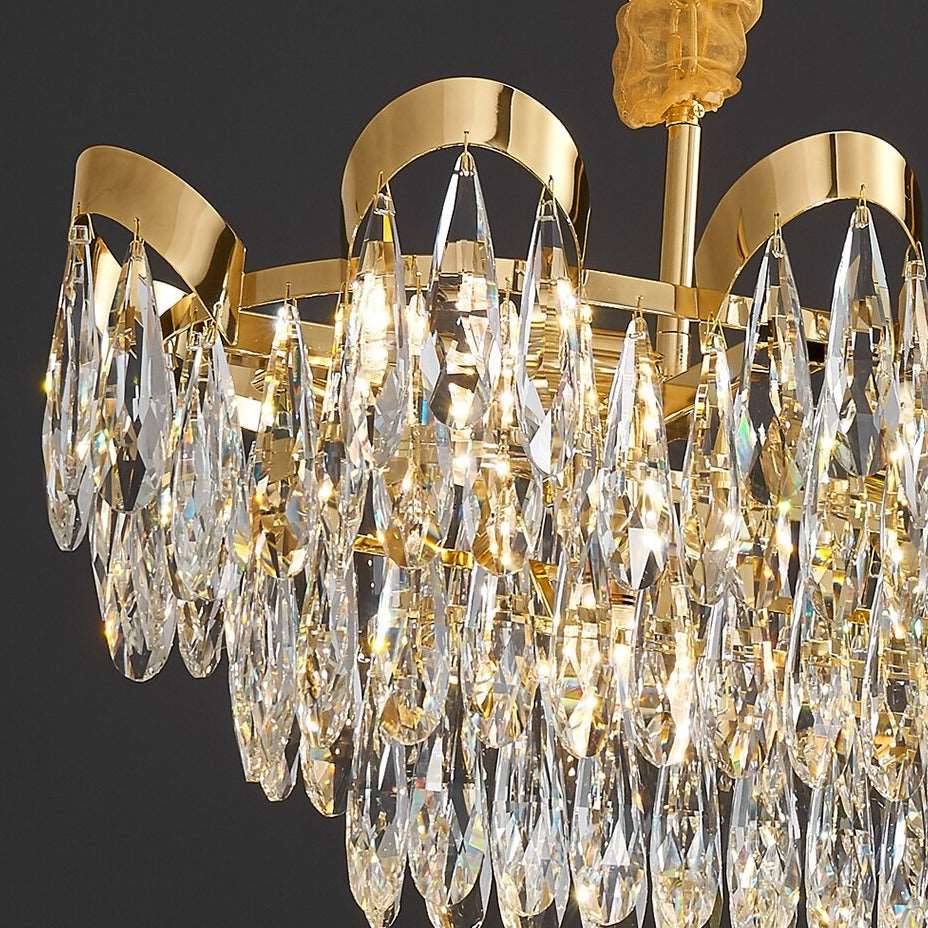 Clear Crystal chandelier - Indra Lane for dining room view 4