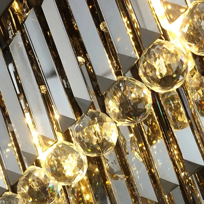 Smoke Crystal chandelier - Opal Lane for dining room view 5
