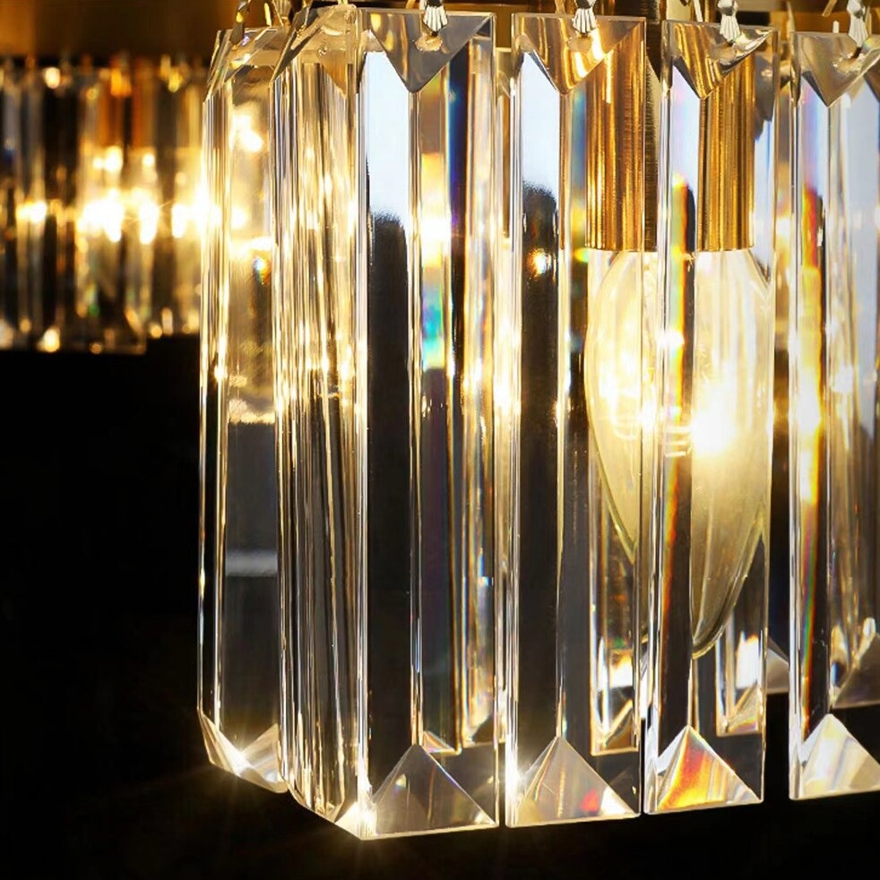 Clear Crystal chandelier - Ilona Bay for dining room view 4