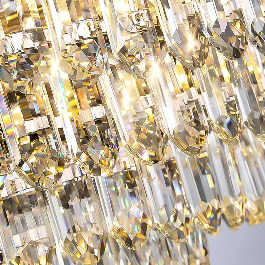 Clear Crystal Round chandelier - Xara House for dining room view 5