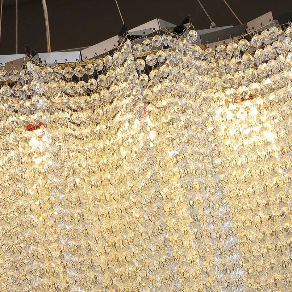 Gold Crystal chandelier - Belen House for dining room view 5