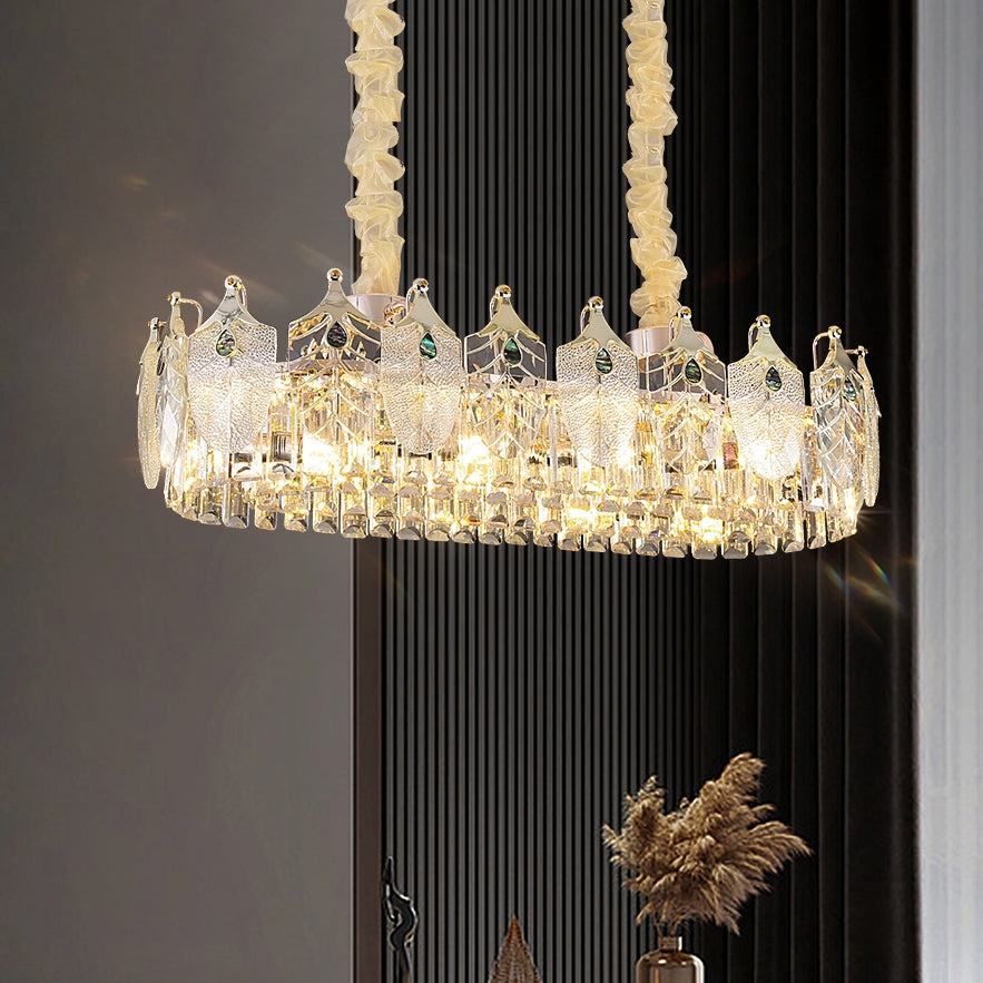 40 in. Clear Crystal Chandelier - Ivara Lane | Tianguang Chandelier