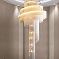 Silver Steel chandelier - Aster House for dining room view 1