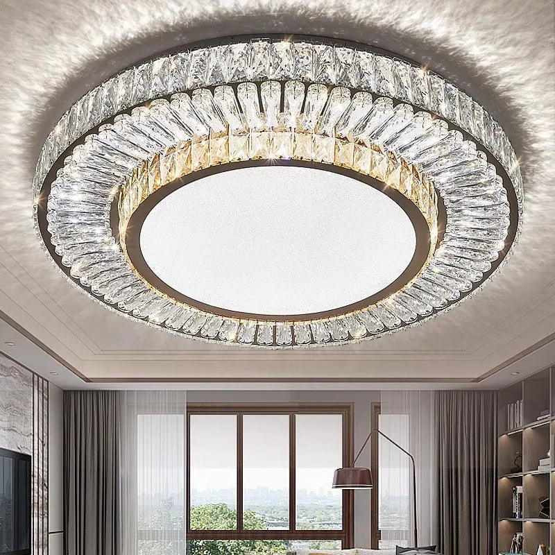 White Crystal chandelier - Jessa Bay for dining room view 2