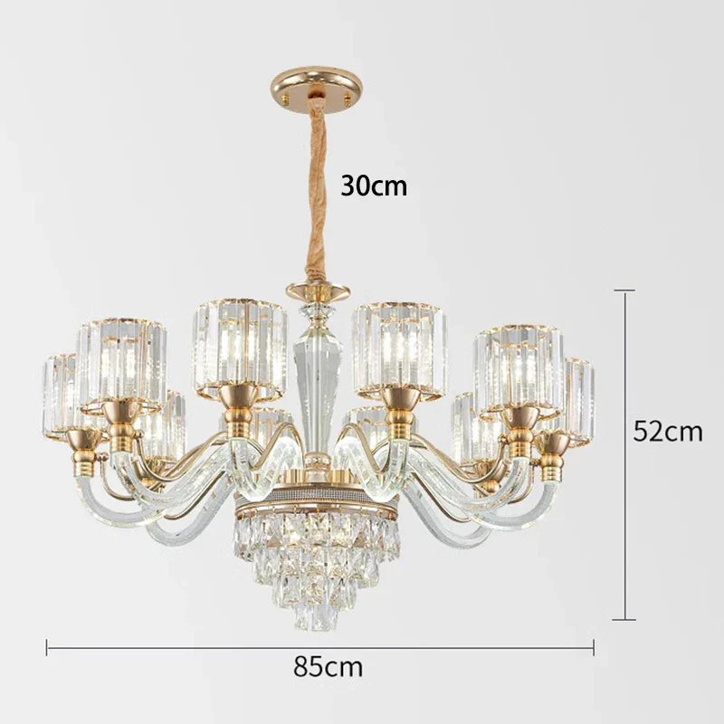 White Crystal chandelier - Winslow House for dining room view 15