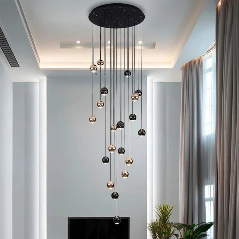 Crystal Linear chandelier - Junia Lane for dining room view 2