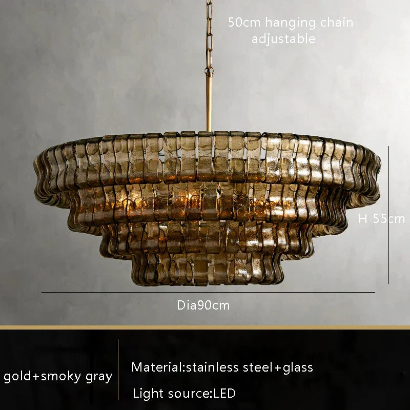White Crystal chandelier - Junia Bay for dining room view 10