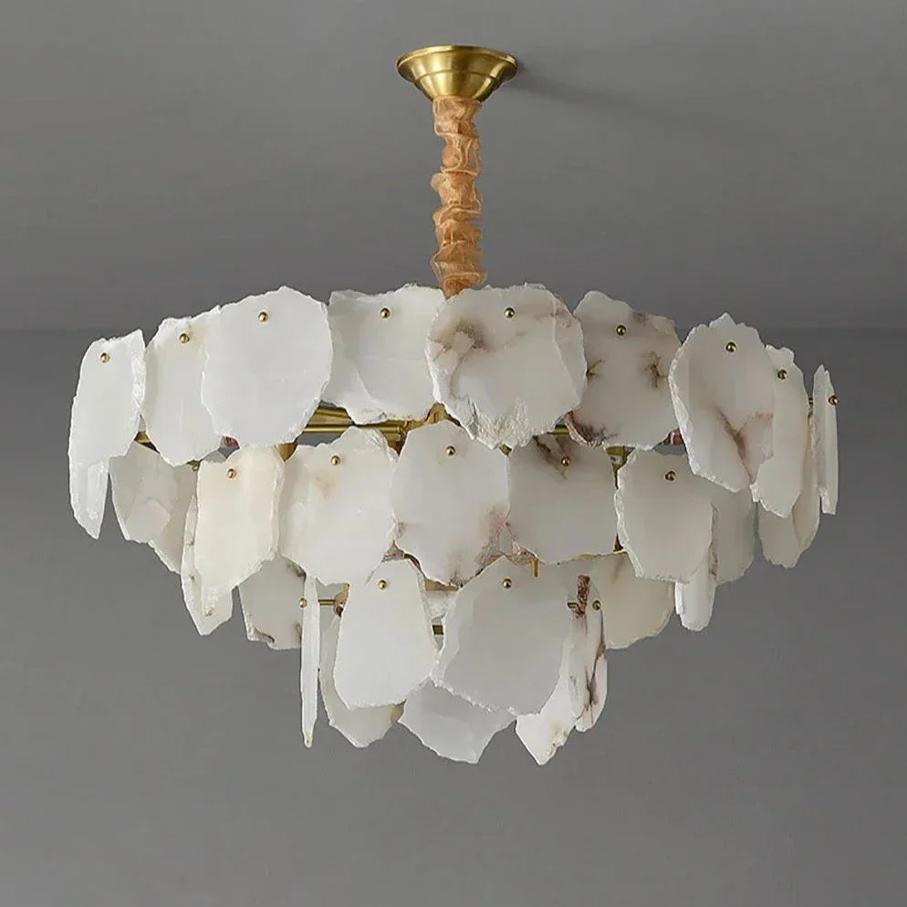 Brass Brass Tiered chandelier - Hera Lane for dining room view 7
