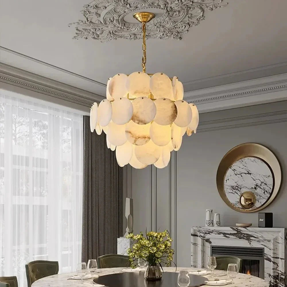 Brass Brass chandelier - Seren House for dining room view 2