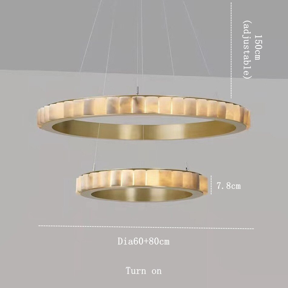 Natural Steel chandelier - Livia House for dining room view 6