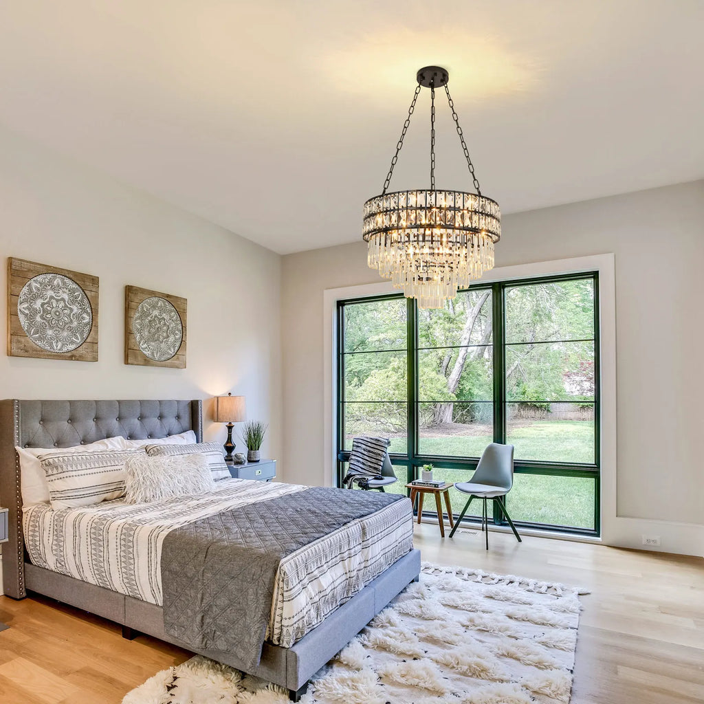 Crystal chandelier - Yule Bay for dining room view 5