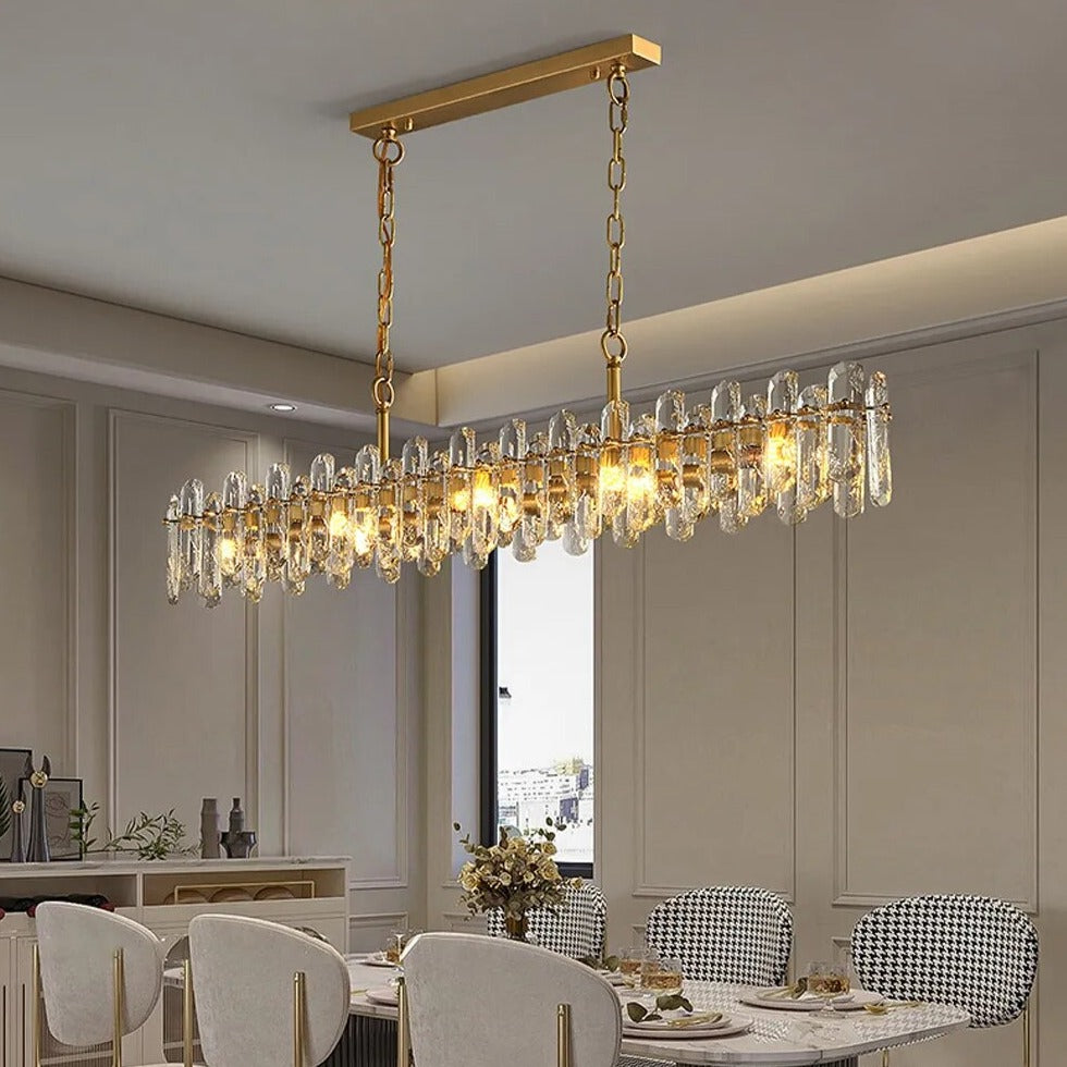 Clear Crystal chandelier - Bexley Court for dining room view 1