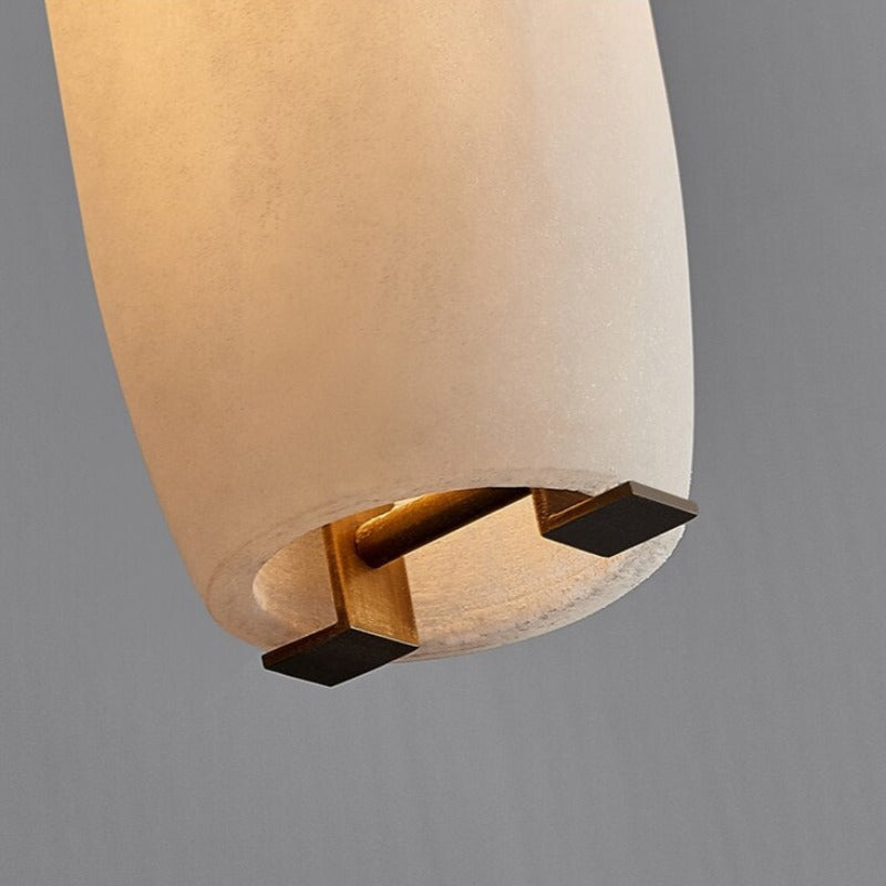 Copper Metal Linear chandelier - Rumi House for dining room view 7