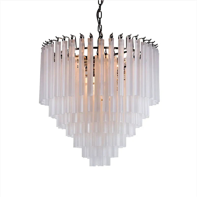 White Crystal chandelier - Ion House for dining room view 6