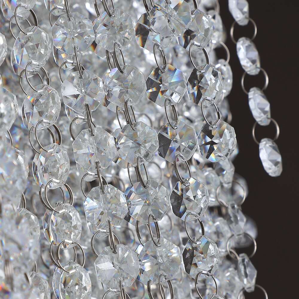 Clear Crystal chandelier - Jovie Bay for dining room view 5