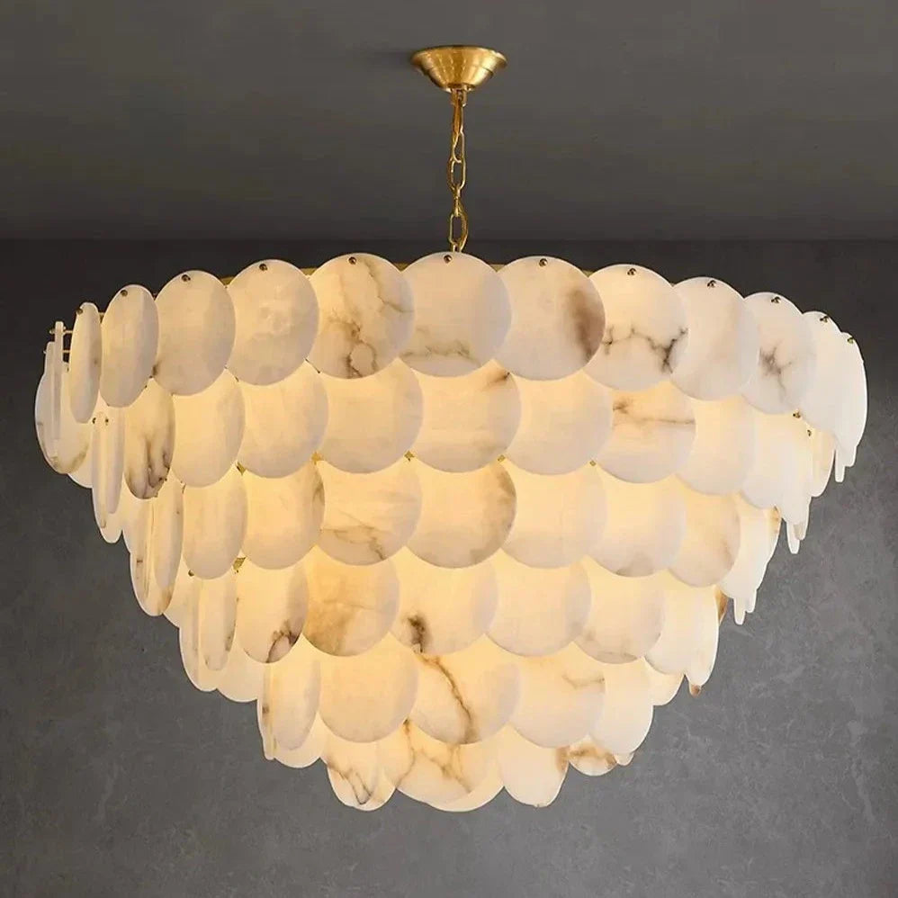 Brass Brass chandelier - Briar Bay for dining room view 4