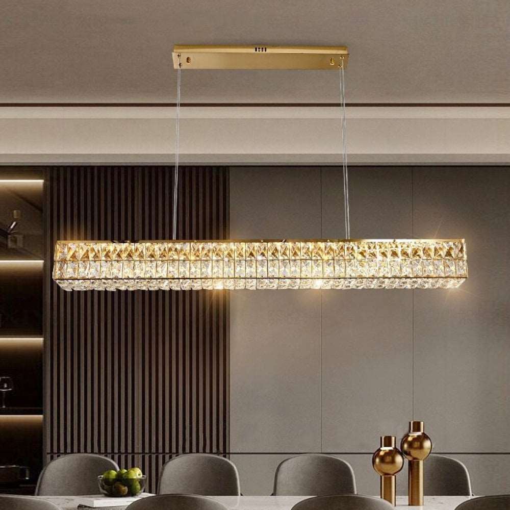 Clear Crystal chandelier - Esme Lane for dining room view 3